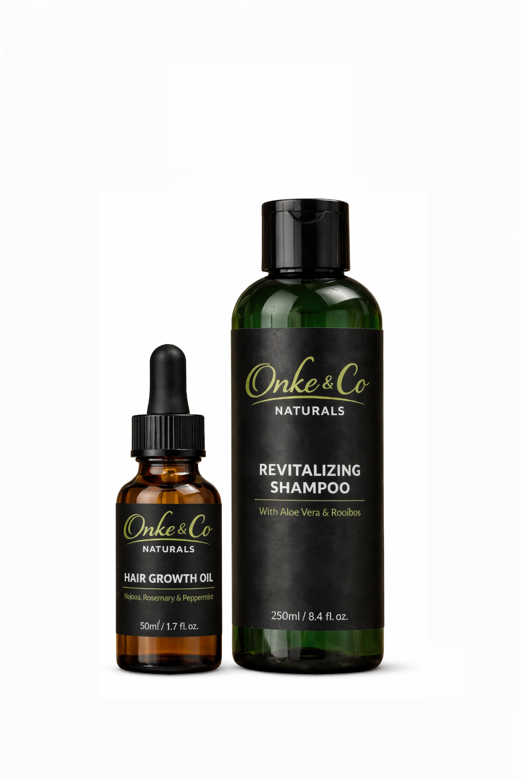 Hair Oil 50ml & Shampoo 250ml Bundle – Stronger, Fuller, Healthier Hair